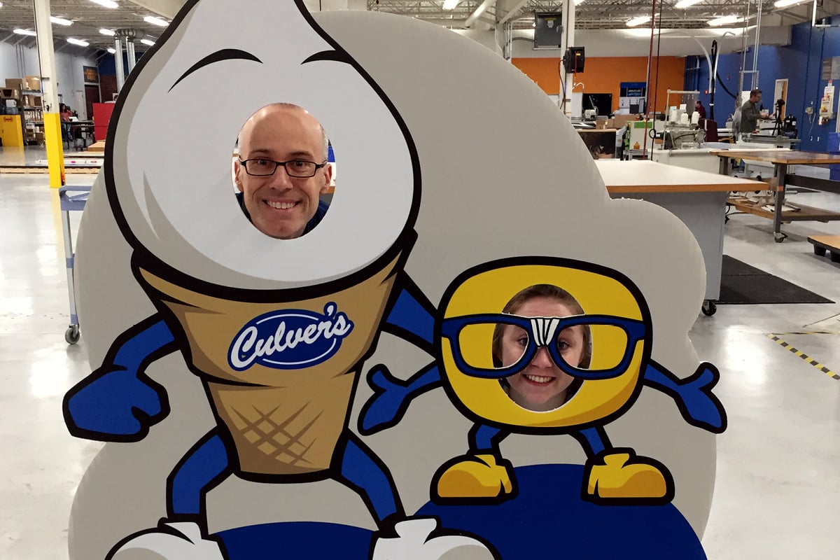 Culver’s Scoopie + Curdis Standee